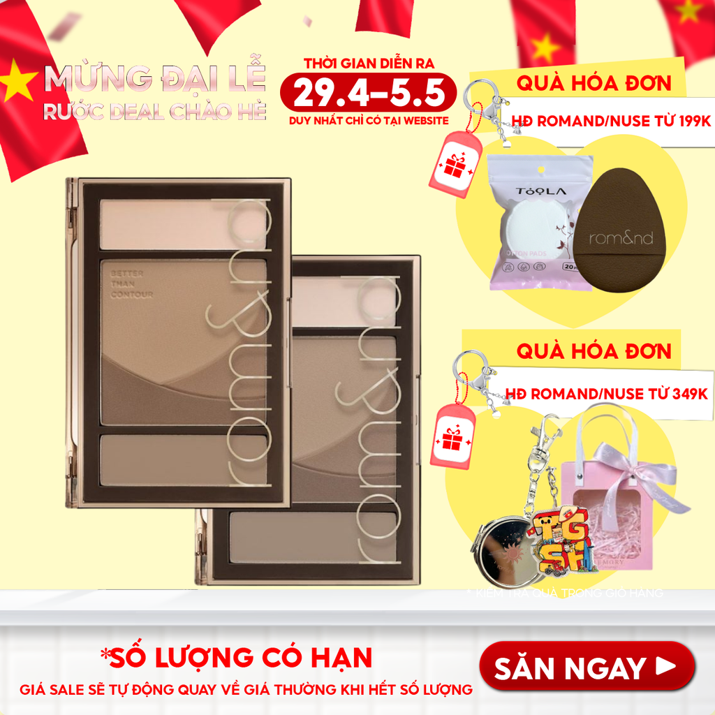 Bảng Tạo Khối 5 Ô Màu Romand Better Than Contour 20.5g