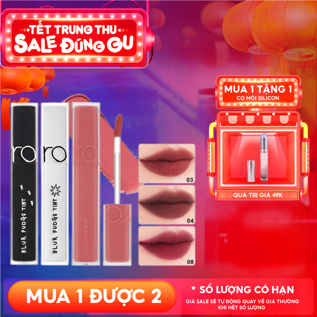 Son Kem Lì Romand Lên Màu Chuẩn, Mịn Môi Blur Fudge Tint 5g