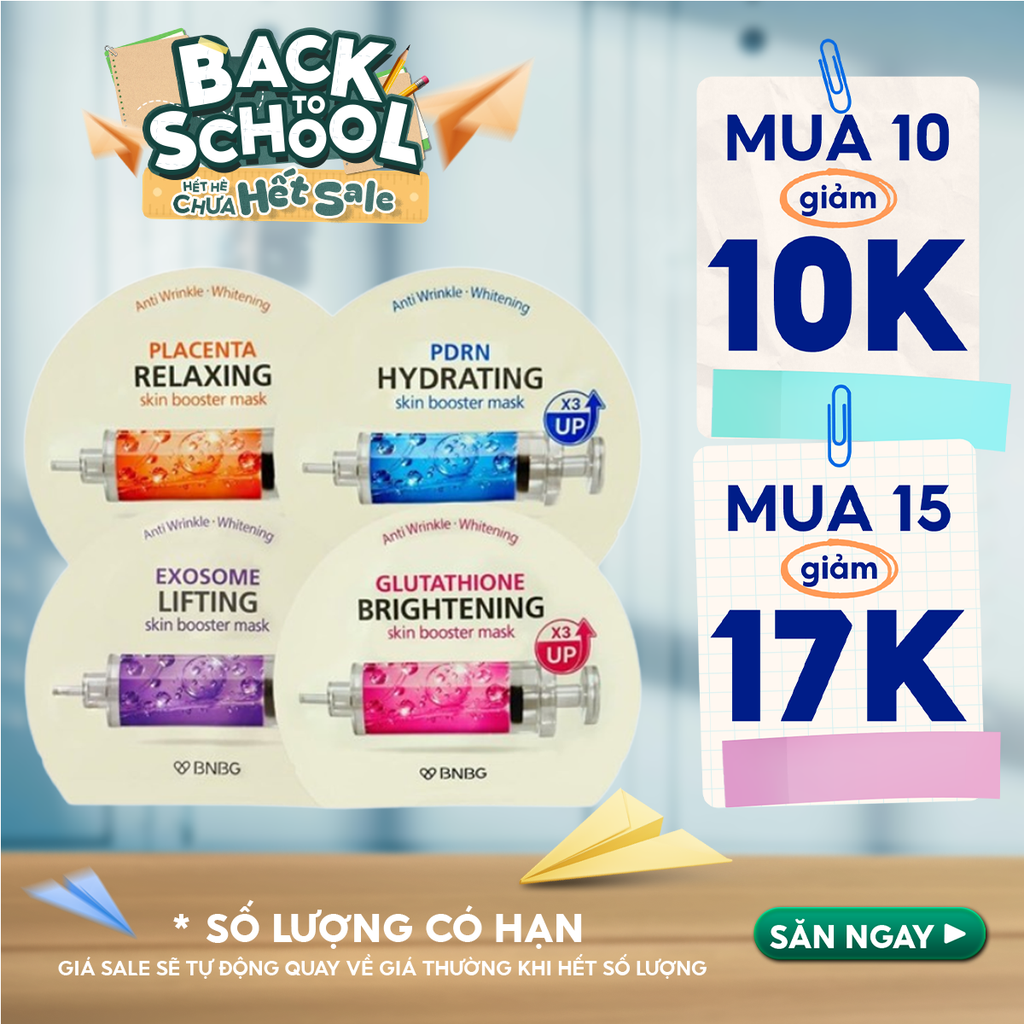 Mặt Nạ BNBG Cấp Ẩm, Hỗ Trợ Dưỡng Trắng, Phục Hồi Da Skin Booster Mask 30ml
