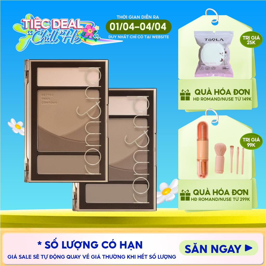Bảng Tạo Khối 5 Ô Màu Romand Better Than Contour 20.5g