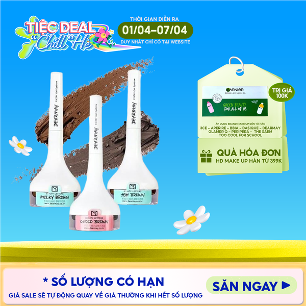 Gel Kẻ Mày Dearmay Sắc Nét Hoàn Hảo, Chống Trôi Hiệu Quả Fixtay Gel 3.6g 
