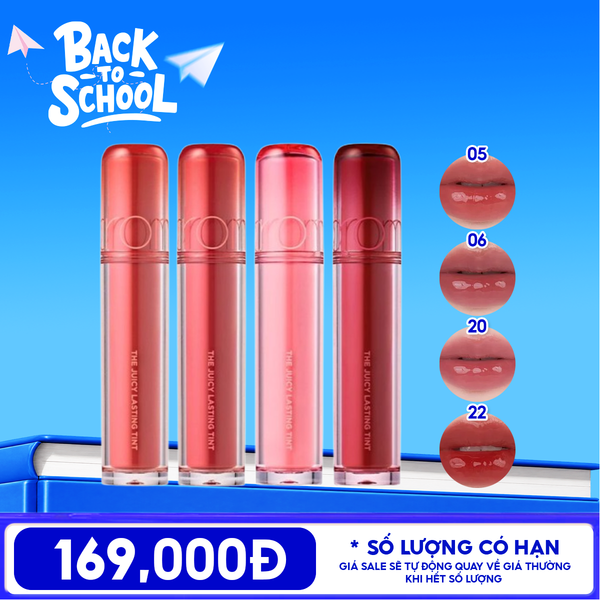  [Màu 1-39] Son Tint Lì Romand Căng Bóng The Juicy Lasting Tint 