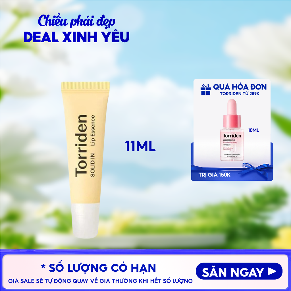 Tinh Chất Dưỡng Môi Torriden Căng Mọng, Cấp Ẩm Solid-In Lip Essence 11ml