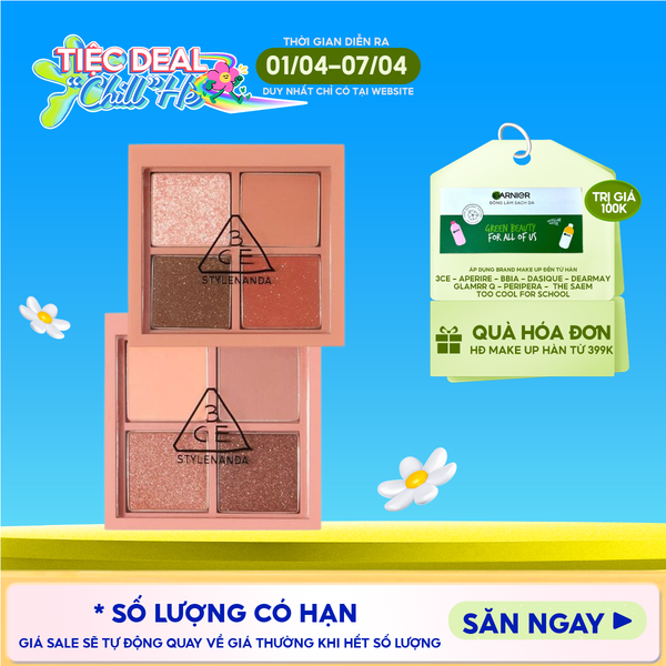  Bảng Phấn Mắt 4 Màu 3CE Mini Multi Eye Color Palette 3.2g 