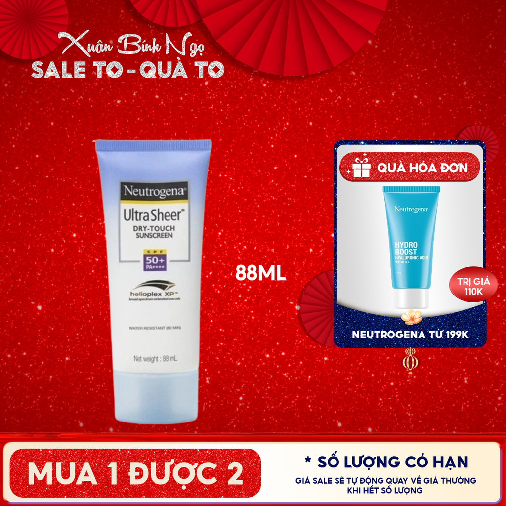 Kem Chống Nắng Neutrogena Ultra Sheer Dry-Touch Sunscreen SPF 50 88ml