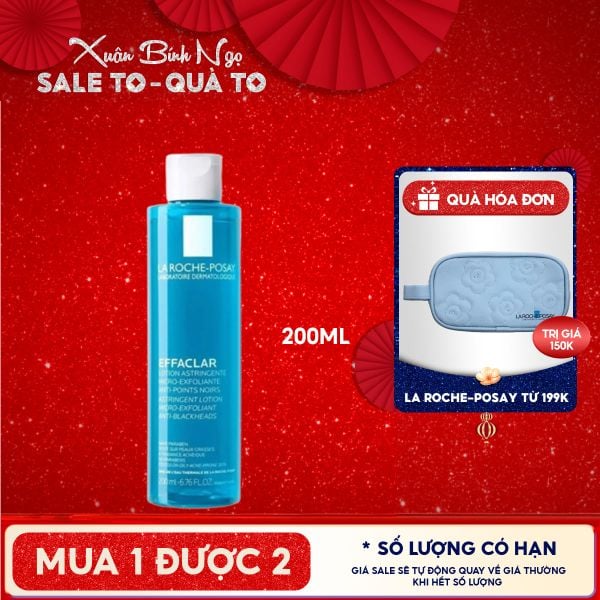  Nước Cân Bằng Cho Da Dầu La Roche-Posay Effaclar Lotion Astringente 200ml 
