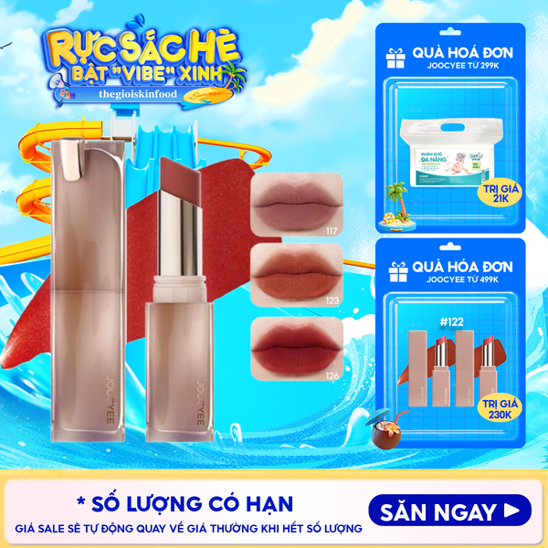  Son Thỏi Joocyee Mịn Lì Muddy Rouge 3.2g 