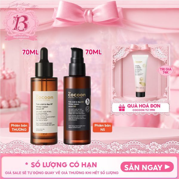 Serum Cocoon Hỗ Trợ Giảm Mụn, Làm Mờ Vết Thâm Xuất Bí Đao Winter Melon Serum 
