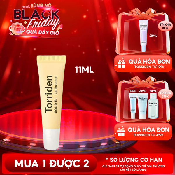  Tinh Chất Dưỡng Môi Torriden Căng Mọng, Cấp Ẩm Solid-In Lip Essence 11ml 