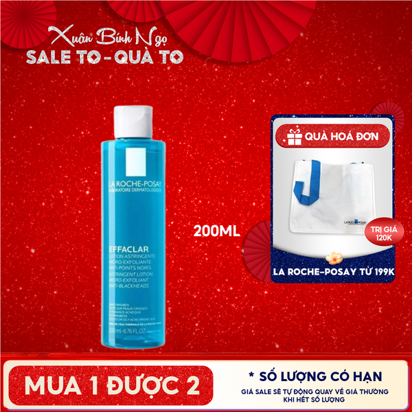  Nước Cân Bằng Cho Da Dầu La Roche-Posay Effaclar Lotion Astringente 200ml 