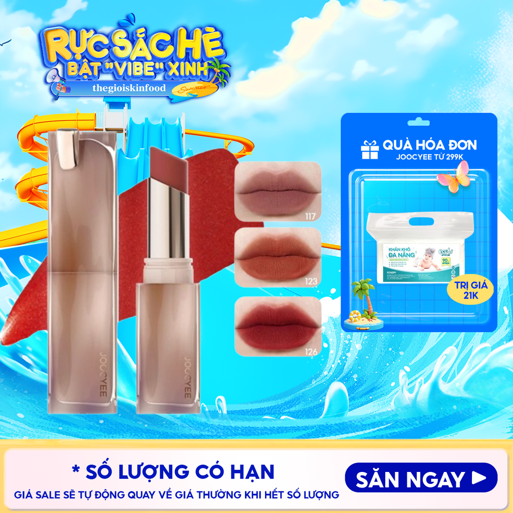Son Thỏi Joocyee Mịn Lì Muddy Rouge 3.2g