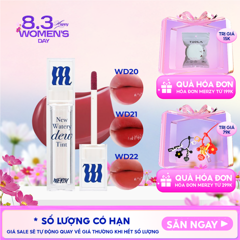 [New Dew] Son Tint Bóng Merzy Dạng Thạch, Bền Màu, Lâu Trôi Merzy New Watery Dew Tint 4g