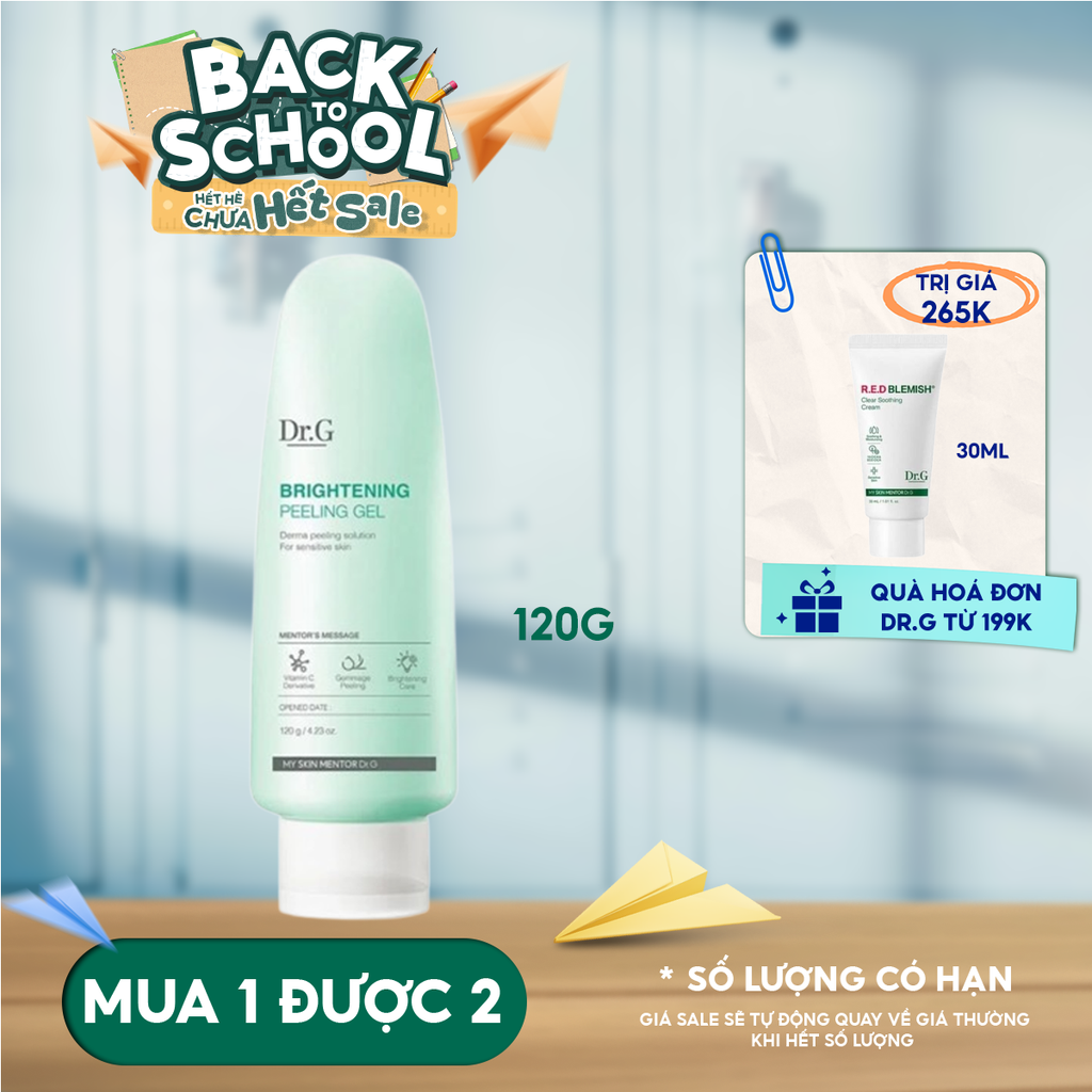 Tẩy Tế Bào Chết Dr.G Dạng Gel Dịu Nhẹ, Làm Sáng Da Brightening Peeling Gel 120g