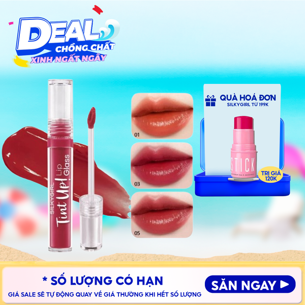  Son Tint Bóng Silkygirl Tint Up! Lip Glass 3g 