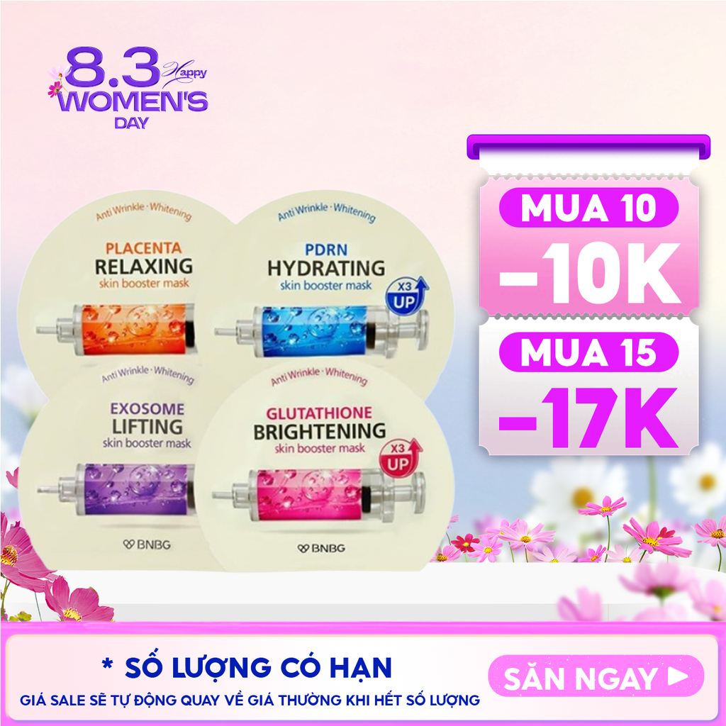 Mặt Nạ BNBG Cấp Ẩm, Hỗ Trợ Dưỡng Trắng, Phục Hồi Da Skin Booster Mask 30ml