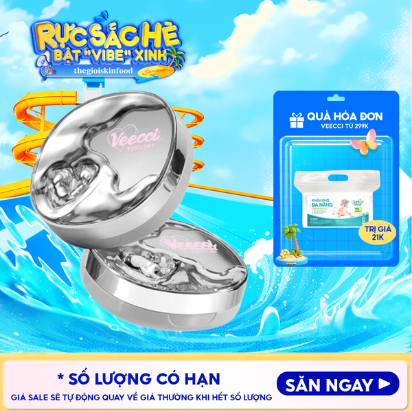  Phấn Nước Cấp Ẩm, Kiềm Dầu, Lâu Trôi VEECCI Essence Lock Makeup Mesh Cushion Cream 10g 