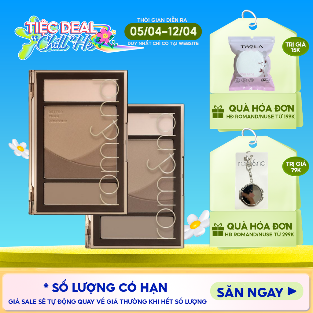 Bảng Tạo Khối 5 Ô Màu Romand Better Than Contour 20.5g