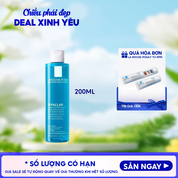  Nước Cân Bằng Cho Da Dầu La Roche-Posay Effaclar Lotion Astringente 200ml 