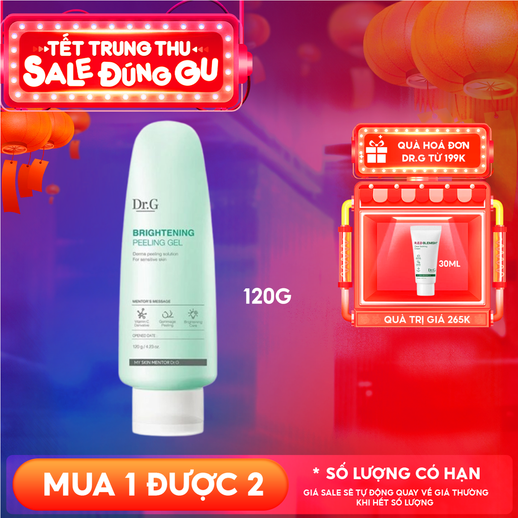 Tẩy Tế Bào Chết Dr.G Dạng Gel Dịu Nhẹ, Làm Sáng Da Brightening Peeling Gel 120g