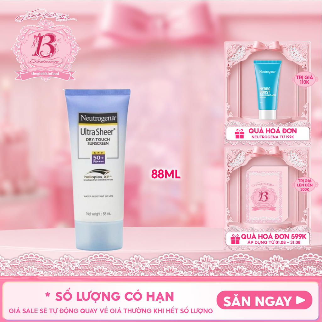 Kem Chống Nắng Neutrogena Ultra Sheer Dry-Touch Sunscreen SPF 50 88ml