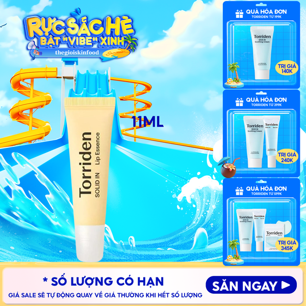  Tinh Chất Dưỡng Môi Torriden Căng Mọng, Cấp Ẩm Solid-In Lip Essence 11ml 