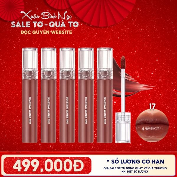  [ĐỘC QUYỀN - COMBO SIÊU HỜI] 5 Son Tint Nước Romand Siêu Lì, Lâu Trôi Glasting Water Tint 4g 