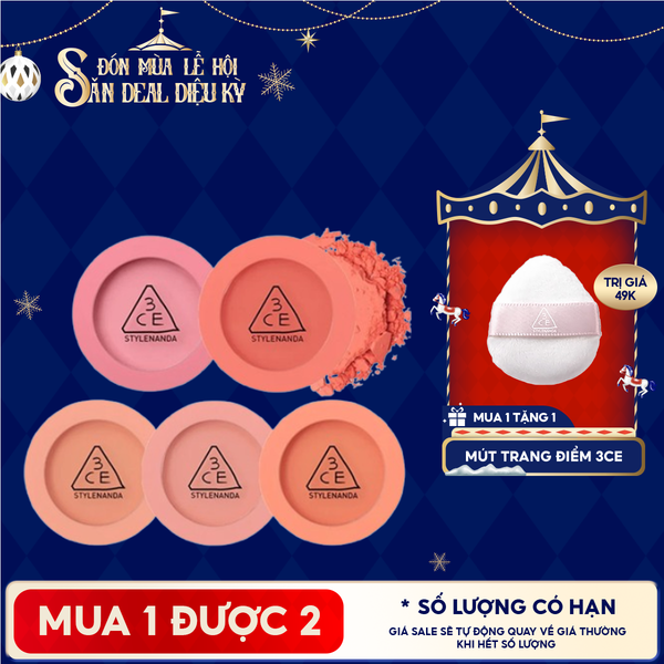  Phấn Má Hồng 3CE Mịn Lì Siêu Xinh Face Blush 5.5g 