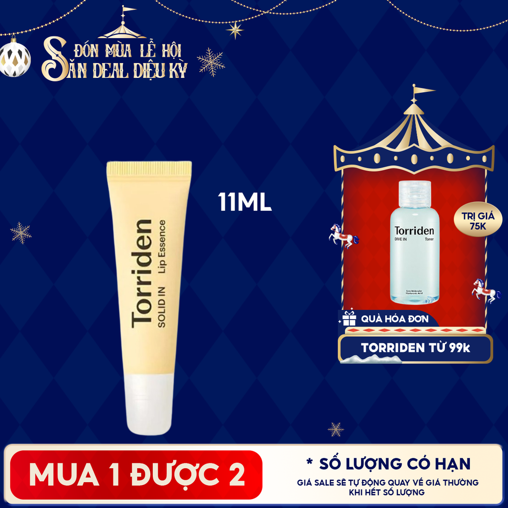 Tinh Chất Dưỡng Môi Torriden Căng Mọng, Cấp Ẩm Solid-In Lip Essence 11ml