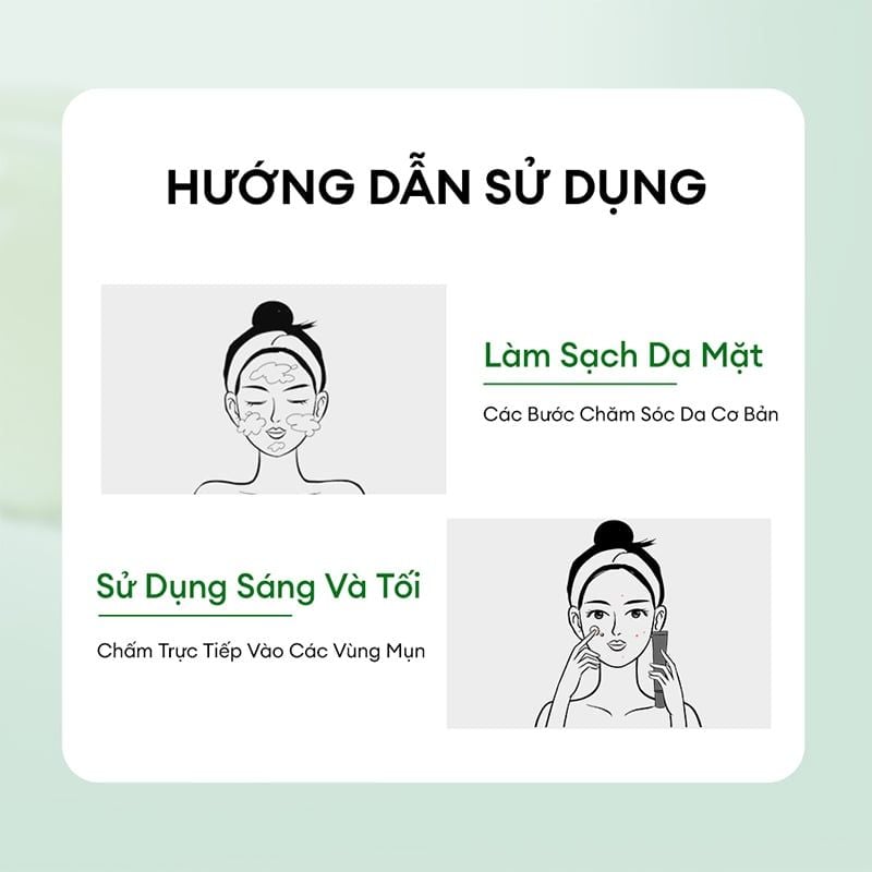 Kem Hỗ Trợ Giảm Mụn Colorkey Trà Xanh Luminous Green Tea Purifying Acne Treatment 20g