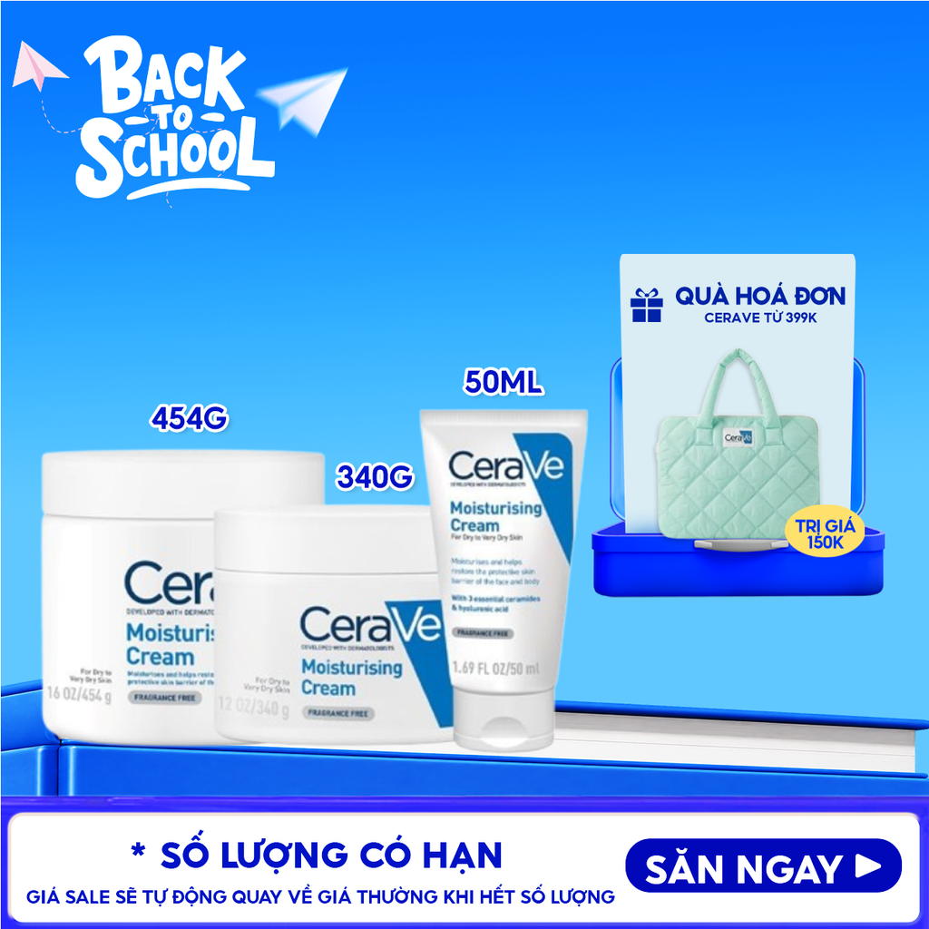 Kem Dưỡng Ẩm Cerave Dành Cho Da Khô Developed With Dermatologists Moisturising Cream
