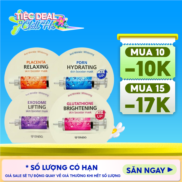  Mặt Nạ BNBG Cấp Ẩm, Hỗ Trợ Dưỡng Trắng, Phục Hồi Da Skin Booster Mask 30ml 