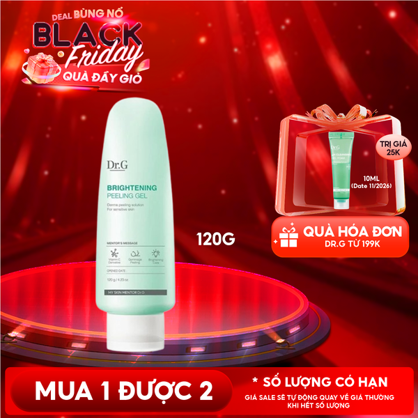  Tẩy Tế Bào Chết Dr.G Dạng Gel Dịu Nhẹ, Làm Sáng Da Brightening Peeling Gel 120g 