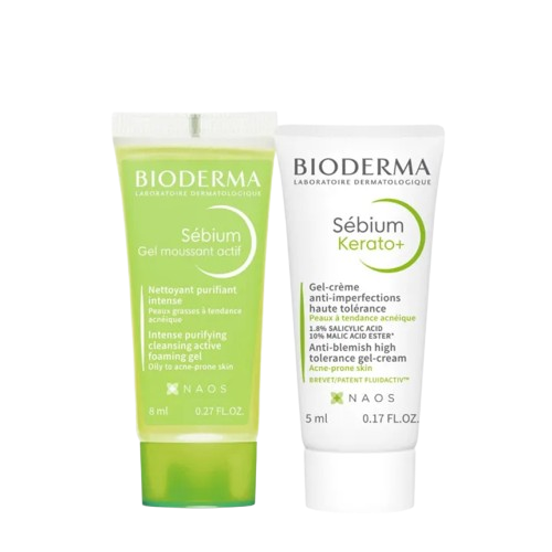  [Gift] Bioderma Sample kit G1 Sebium Gel Moussant Actif 8ml + Sebium Kerato+ 5ml - Trị Giá 150k 