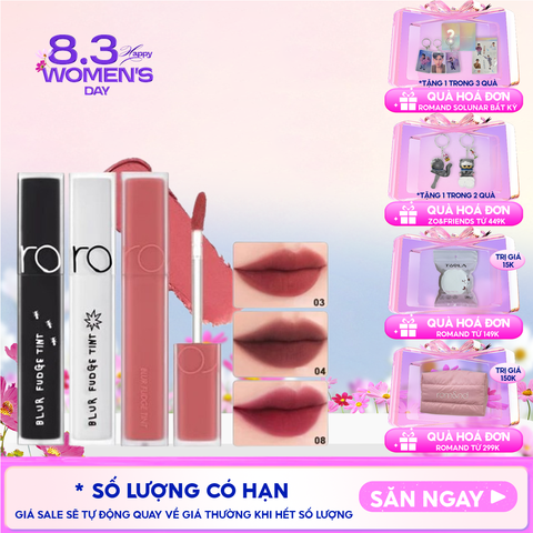 Son Kem Lì Romand Lên Màu Chuẩn, Mịn Môi Blur Fudge Tint 5g