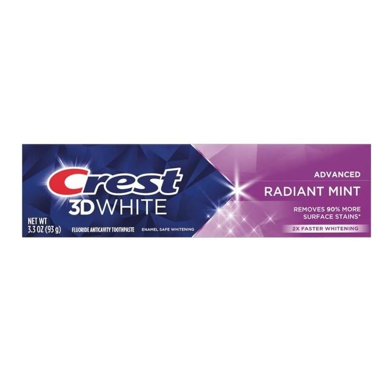Kem Đánh Răng Crest Làm Trắng Răng, Sạch Mảng Bám 3D White Advanced Radiant Mint