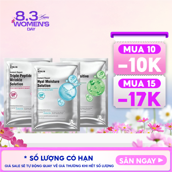  Mặt Nạ Cấp Ẩm, Tăng Sinh Collagen, Hỗ Trợ Phục Hồi Da Dr.Wonjin Instant Repair Solution 30ml 
