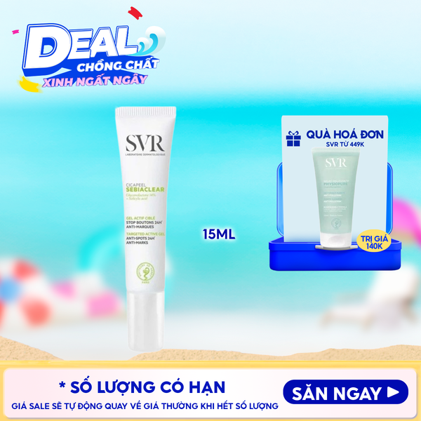  Kem Chấm Mụn SVR Dạng Gel Sebiaclear Cicapeel 15ml 