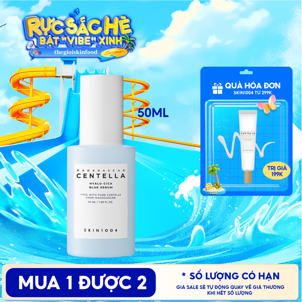  Serum Skin1004 Dưỡng Ẩm, Hỗ Trợ Làm Sáng Da Madagasca Centella Hyalu-Cica Blue Serum 50ml 