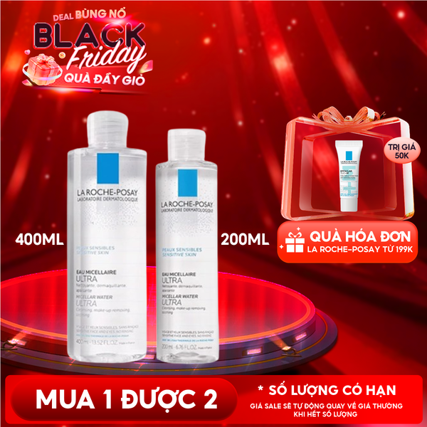  Nước Tẩy Trang La Roche-Posay Dành Cho Da Nhạy Cảm Micellar Water Ultra Sensitive Skin 