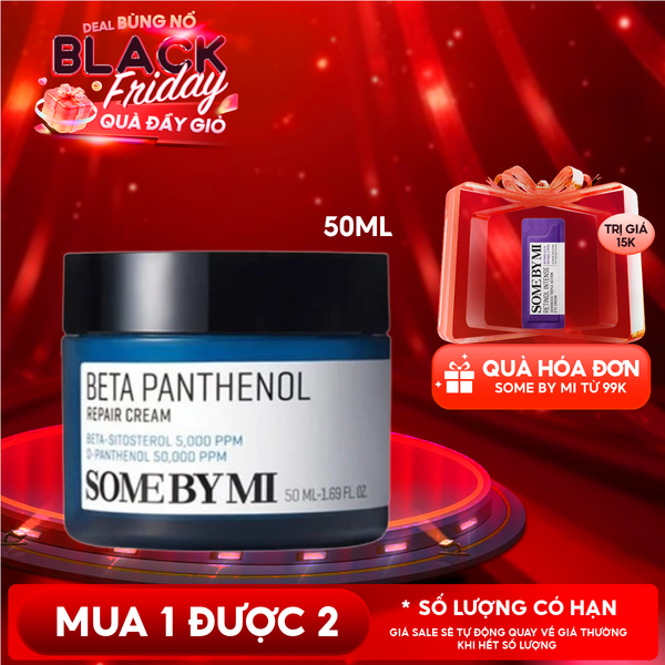  Kem Dưỡng Some By Mi Cấp Ẩm, Hỗ Trợ Phục Hồi Da Beta Panthenol Repair Cream 50ml 