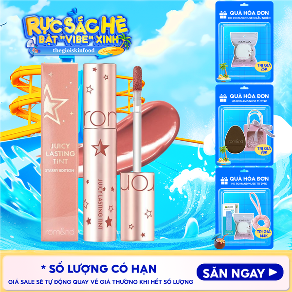  [Juicy Lasting Tint Starry Edition - Màu 23] Son Tint Lì Romand Juicy Lasting Tint Starry Edition 5.5g 