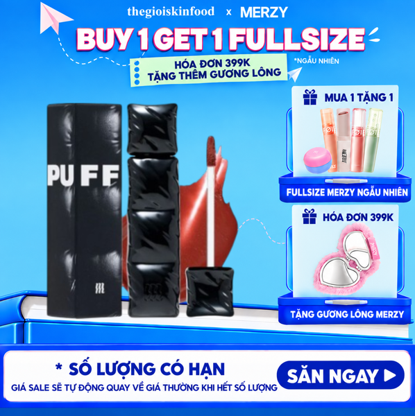  [V6 PUFFER] Son Kem Lì Merzy Bền Màu, Lâu Trôi The First Velvet Tint 