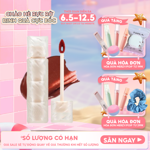 [NEW] Son Phao Kem Lì Mềm Mịn Như Bơ, Lâu Trôi Merzy Puffer Mellow Tint 3.7g