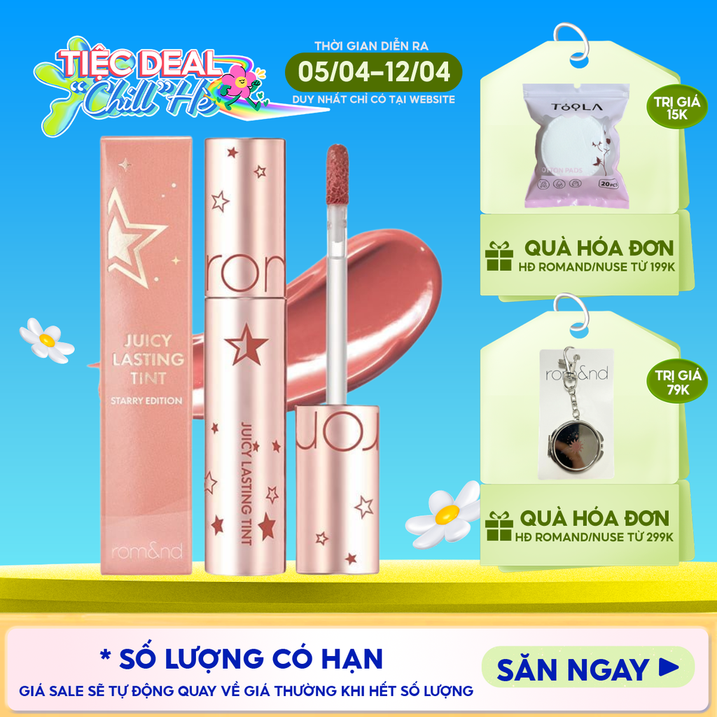 [Juicy Lasting Tint Starry Edition - Màu 23] Son Tint Lì Romand Juicy Lasting Tint Starry Edition 5.5g