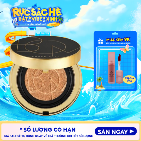 Phấn Nước  B.O.M Trang Điểm Che Phủ Tốt, Khuyết Điểm, Lâu Trôi Cover Flex Cushion SPF50+/ PA+++ 15g