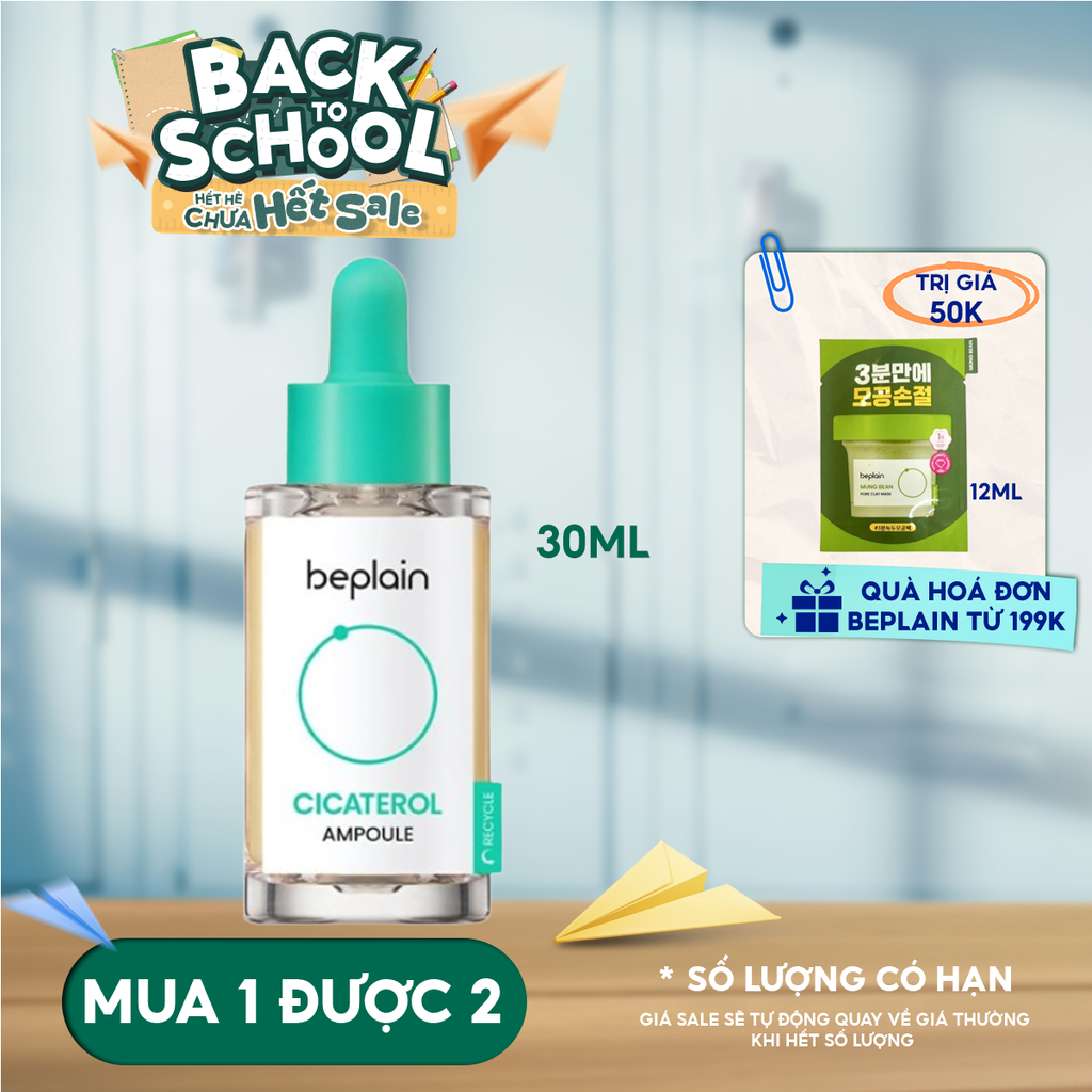 Tinh Chất Beplain Rau Má Làm Dịu, Phục Hồi Da Cicaterol Ampoule 30ml