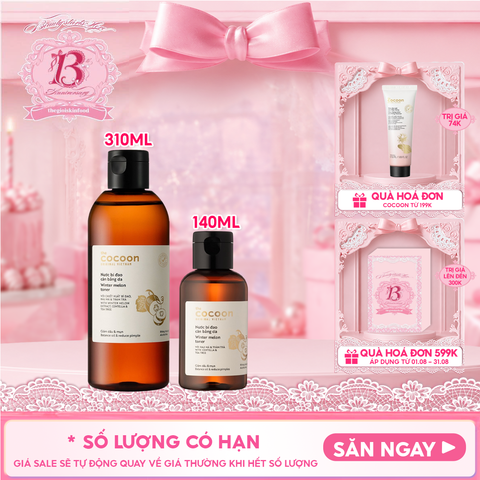 Nước Hoa Hồng Cocoon Cân Bằng Da Chiết Xuất Bí Đao Winter Melon Toner