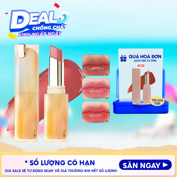  Son Bóng Joocyee Dạng Thỏi Dưỡng Ẩm Lâu Trôi Glazed Rouge 3.5g 