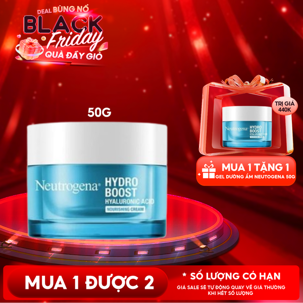  Kem Dưỡng Ẩm Neutrogena Cấp Nước Giúp Da Mịn Màng Dành Cho Da Khô Hydro Boost Nourishing Gel Cream 50g 