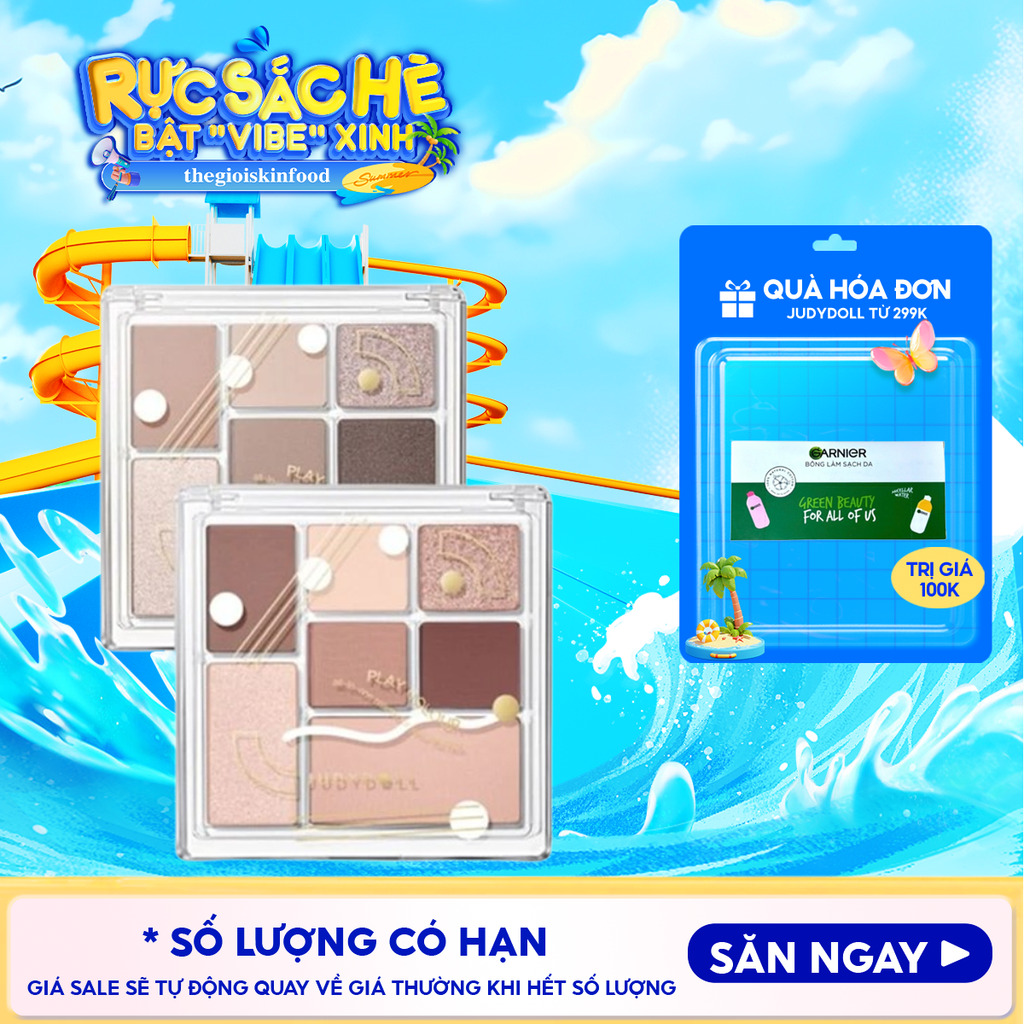 Bảng Phấn Mắt 7 Ô Màu Judydoll All-In-One Palette For Your Full Face 8.5g